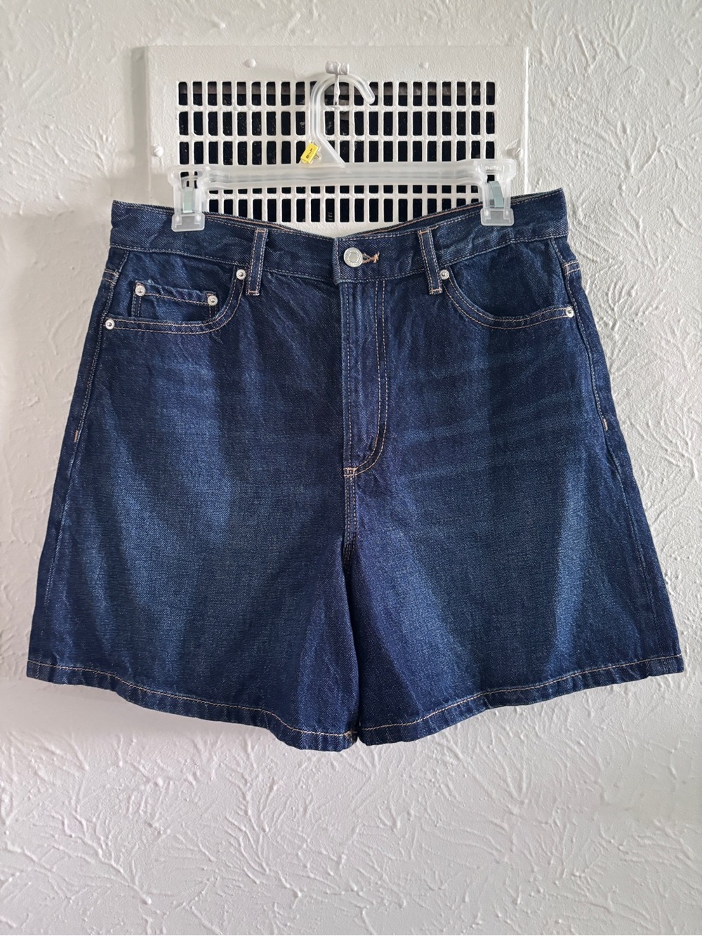 Charlie High Rise A Line Denim Shorts
